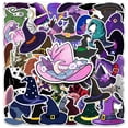 thumbnail image 2 of 50 Witch Hat Stickers Halloween Gothic Waterproof Decorative Decals for Laptop Journal Scrapbook Phone Case Bottle Planner, 2 of 6