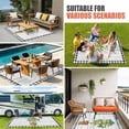 thumbnail image 4 of Summer Lemon Outdoor Rug for Patio/Deck/Porch, Non-Slip Large Area Rug 4 x 6 Ft, Potted Plant Black Plaid Vintage Wood Indoor Outdoor Rugs Washable Area Rugs, Reversible Camping Rug Carpet Runner, 4 of 8