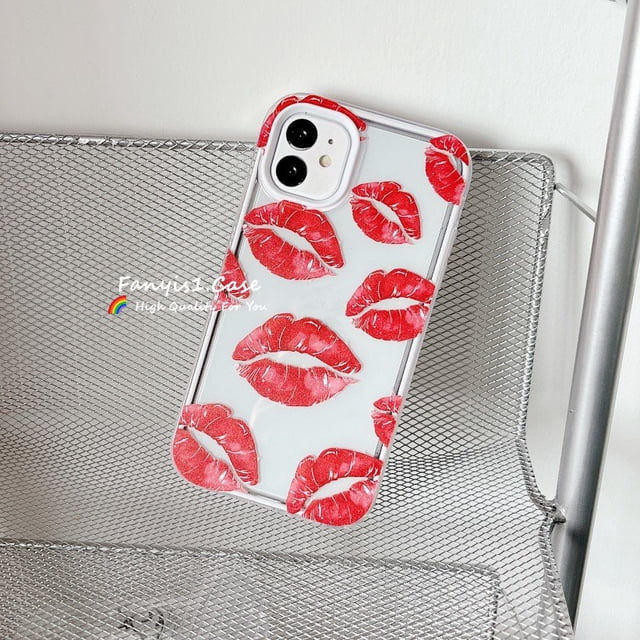 Carcasa A1 Plus Redmi Note 11 10 9 3 10C 9T 9A 9C Poco X3 3 En 1 Funda Para Teléfono Lápiz Labial Ilustración Suave TPU Anti-Caída Protección Trasera Gao Jiahui unisex