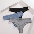 thumbnail image 4 of Tangas de algodón sin costuras para mujer, ropa interior Deportiva Femenina, lencería Sexy de cintura baja, bragas de piezas, calzoncillos íntimos, 3 S-XL, 4 of 5