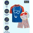 thumbnail image 2 of iXtreme Boys Rash Guard Set - 2 Piece UPF50+ Quick Dry Short Sleeve Swim Shirt & Swim Trunks for Boys, 2 of 7