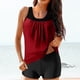 thumbnail image 1 of Traje de baño de 2 piezas para mujer, trajes de baño para mujer, traje de baño de dos piezas con tirantes y diseño de bloques de color liso para mujer, vestido de baño para mujer, 1 of 5