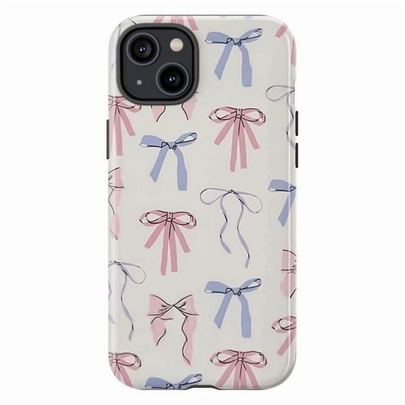 Pastel Bows iPhone Case | Cute & Feminine Ribbon Pattern Phone Cover for iPhone 16, 15, 14, 13, 12, 11 Pro, Plus, Max