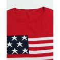 thumbnail image 5 of American Flag Graphic Sweaters for Women Casual 4th of July Crew Neck Sweater Long Sleeve Lightweight Knit Pullover Sweater Shermie, 5 of 6