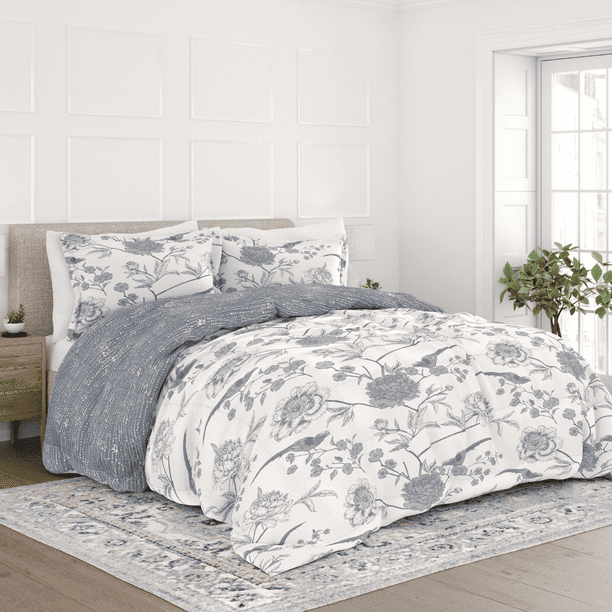 Comfort Canopy Soft and Cozy 3 Piece Light Blue Timeless Prints
