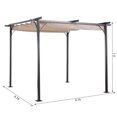 thumbnail image 2 of Outsunny 10' Pergola with retractable sun shade, 2 of 3