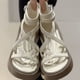 thumbnail image 2 of 2023 Sandalias de verano para mujer Plataforma plana Peep-toe Nueva cremallera romana Plataforma gruesa Sandalias planas de tacón medio para mujer Shoes35 Gao Jinjia LED, 2 of 2