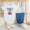 thumbnail image 3 of USA American Patriotic Papa Smurf Bodysuit Jumper Boys Infant Baby Brisco Brands 24M, 3 of 6