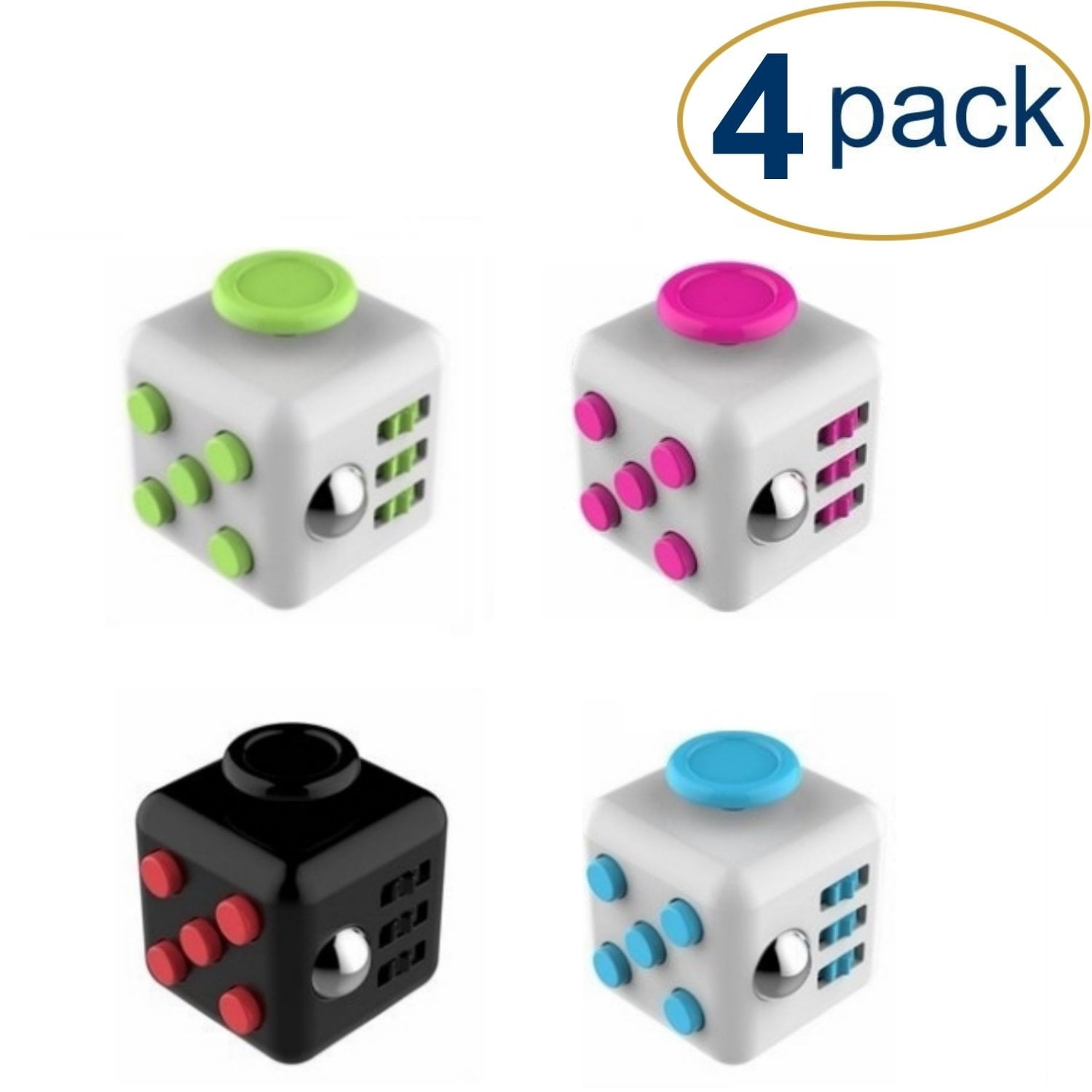 Fidget Cube Premium Box Adults Children Desk Toy Stress Relief Vinyl Cubes