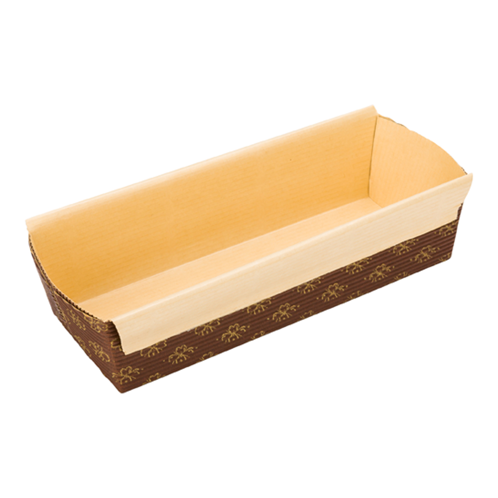 Panificio 18 oz Kraft Paper Baking Loaf Pan Greaseproof, Rippled 7