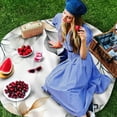 thumbnail image 4 of Herb Plant Flower Round Tablecloth Wedding Hotel Table Cover Holiday Dining Table Waterproof Tablecloth, 4 of 6