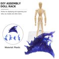 thumbnail image 2 of Weiweiguan 1 Set Action Figure Stand Clear Toy Doll Holder Figurine Model Display Rack, 2 of 6