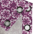 thumbnail image 4 of Ambesonne Purple Grommet Curtain, Botany Themed Petals, 50" x 84", Fuchsia Purple, 4 of 6