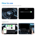 thumbnail image 4 of Mini U3 Smart Box Wireless CarPlay Direct Plug-in Dual Use Android Auto Plug & Play OTA Online Upgrade Auto Connection,B,1 * Wireless connector,Black, 4 of 7