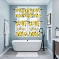 thumbnail image 3 of Yellow Lemons Kitchen Curtains Sets for Windows 36 Inch Length, Summer Fruits Leaves Pastoral Botanical Rod Pocket Window Treatments Tier Curtains and Valances Set for Bedroom/Bathroom, 3 of 8