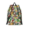 thumbnail image 2 of Lsque Vegan1 Pattern Canvas Daypack, Durable Backpack, High-quality Versatile Backpack,Vintage Compact Backpack-Medium, 2 of 6