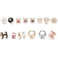 thumbnail image 2 of Jumpingount Broches de mujer con forma de Camelia y perlas, bufanda tricíclica, hebilla para chal Ropa, zapatos y accesorios Miscelánea Violeta Trébol de 4 hojas, 2 of 6