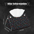 thumbnail image 5 of Salouo Multi-Colored Stars Pattern Long Tissue Box Cover Rectangular–Plus Size Tissue Box Holder Modern LeatheLarge Tissue Holder for Bathroom Car & Office Decor, 5 of 7