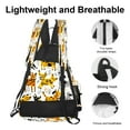 thumbnail image 3 of Pickleball Bag with Padded Back, Animals Multicolor Multi-Compartment Paddle Backpack, Lightweight Nylon Sports Bag for Men & Women, 3 of 7