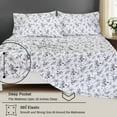 thumbnail image 3 of Ruvanti Flannel Sheets Twin XL Size 4 Pcs - 100% Cotton Double Brushed Bed Sheets, Deep Pockets 16 Inches, All Seasons Breathable, Extra Soft & Comfy Twin XL Sheet Sets, Christmas Attraction, 3 of 7