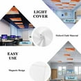 thumbnail image 4 of 3 Pack Abstract Orange Fluorescent Light Covers for Ceiling Lights Ocean Beach Lines Waves Gradient Magnetic Ceiling Light Covers Overhead Light Filters for Office Classroom Home, 4 of 9