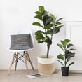 thumbnail image 3 of Cotton Rope Jute Woven Storage Basket Bag Flower Plant Straw Potted Indoor Planter Modern Home Decoration, 3 of 7