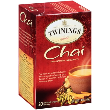 (4 Boxes) Twinings of London Chai Tea - 20 CT (Best Chai Tea Brand)