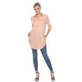 thumbnail image 1 of White Mark Women's Classic Button-Down Tunic Top, 1 of 6