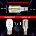 thumbnail image 4 of FAXCARS 921 912 LED Bulbs Center High Mount Stop Third Brake Light 1000K Red Bed Cargo Light 6500K White Combo Kits for Ram Silverado F150 F250 F350 Sierra, CANBUS Error Free Anti Hyper Flash, 4 of 6