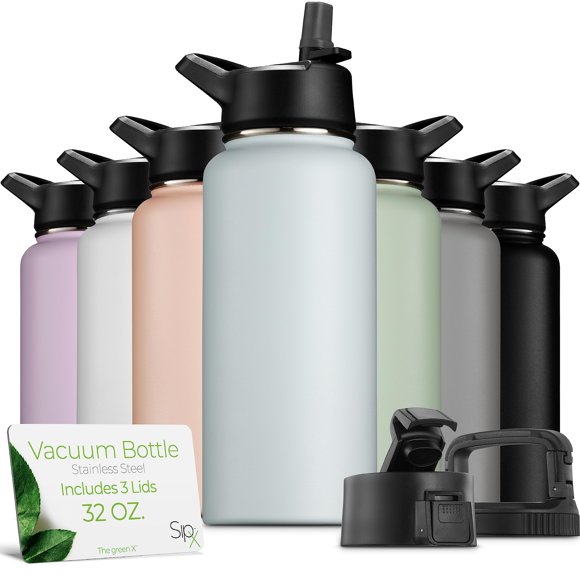 Botella de agua SIPX de 946 ml de acero inoxidable con triple aislamiento