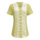 thumbnail image 4 of Tops sin mangas,Camisa informal de manga corta con botones para mujer, cuello en V, mezcla de poliéster y elastano suave, corte holgado para uso diario, sopatenor, 4 of 8
