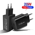 thumbnail image 4 of USB C Adapter, European Plug Adapter, Fast 20W Europe Travel Plug Power Adapter Type C Wall Chargers for iPhone 17 16 15 14 13 12 11 Pro Max XR XS X 8,Samsung Galaxy S25 A17,iPad,Google Pixel, 4 of 9