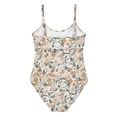 thumbnail image 5 of NAFUU Baby Girls Swimsuit Floral Prints Sleeveless O-Neck High Waist Swimwear With Adjustable Straps Removable Padded Bikini Tummy Control Swimsuits For Girl Sizes 15-16 Years, 5 of 5