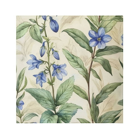 Qxltty Blue Flowers Napkins 20×20in Perfect for Parties Dinners Weddings Cocktail Housewarming Cloth Napkins Set of 6