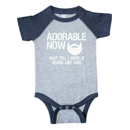 

Adorable Now...Wait Till I Have a Beard Like Dad in White Infant Creeper