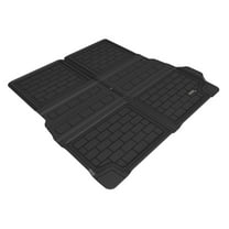 3D MAXpider 2019-2024 Fits BMW X7 G07 Behind 2nd Row Cross Fold Black Kagu Carbon Fiber Embossed Pattern Cargo Liner M1BM1051309