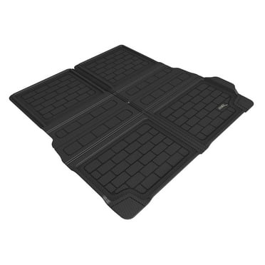 3D MAXpider 2019-2024 Fits BMW X7 G07 Behind 2nd Row Cross Fold Black Kagu Carbon Fiber Embossed Pattern Cargo Liner M1BM1051309