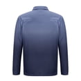 thumbnail image 4 of Blusa y camisa de manga larga con cuello vuelto para hombre, jersey con cremallera, color liso, solapa, blusa de manga larga con cuello vuelto, blusa para hombre, blusa de poliéster, 4 of 5