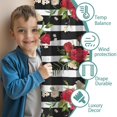 thumbnail image 3 of Blackout Kids Curtains,Pioneer Flower Floral Print Pattern Childrens Insulated Curtains Set Of 2,Bedroom Essentials,Toddler Room Decor 52"x63", 3 of 5