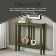 thumbnail image 4 of WYDK Narrow Entryway Console Table with Storage - Hallway Decor - Wood Console Table for Foyer - Avocado, 4 of 8