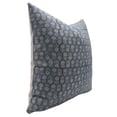thumbnail image 3 of Fabdivine Block Print Throw Pillow Cover, 14x20 Inch Thick Linen Outdoor Cushion Cover, Floral Print Boho Design Dark Blue Pillow Cover for Sofa and Couch, 3 of 5