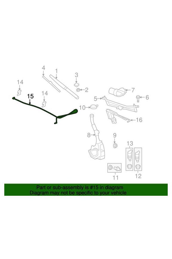 GM 22813937 Hose Asm-Wswa Noz