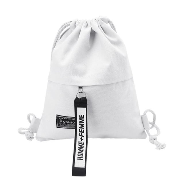 Bolsa De Lona Con Cordón Para Deportes Escolares, Bolsa De Almacenamiento Con Cremallera Para Fitness, Mochila Eigraketly AP007217-03
