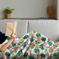 thumbnail image 3 of Tropical Soft Flannel Fleece Throw Blanket, Hipster Theme with Flamingo Birds Monstera Leaves Hawaiian Jungle, Cozy Plush for Indoor and Outdoor Use, 50" x 60", Salmon Pink, by Ambesonne, 3 of 5