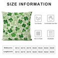 thumbnail image 5 of JEUXUS Shamrocks St Patricks Day Throw Pillow Cover Clovers Cushion Case for Sofa Couch, 5 of 5
