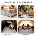 thumbnail image 6 of Japanese Futon Floor Mattress, 100% High Density Comfortable Foam, Thicken Foldable Mattress Tatami Mat Sleeping Pad, Ideal for Comfort and Support, Kids Floor Lounger Pillow Bed Sofa (Queen）, 6 of 9