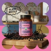 Organic Elderberry Capsules - Organic, Dried, Pure Elderberry Sambucus Natural Immune Boost Capsules - 570 mg