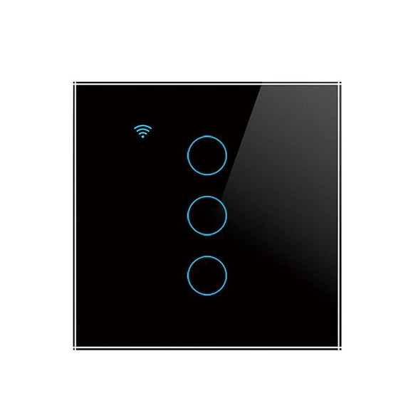 1/2/3/4gang Tuya Wifi Touch Eu Switch Diy Smart Home Light Wall Button Wireless Remote Wall Panel Supports Alexa Google Home