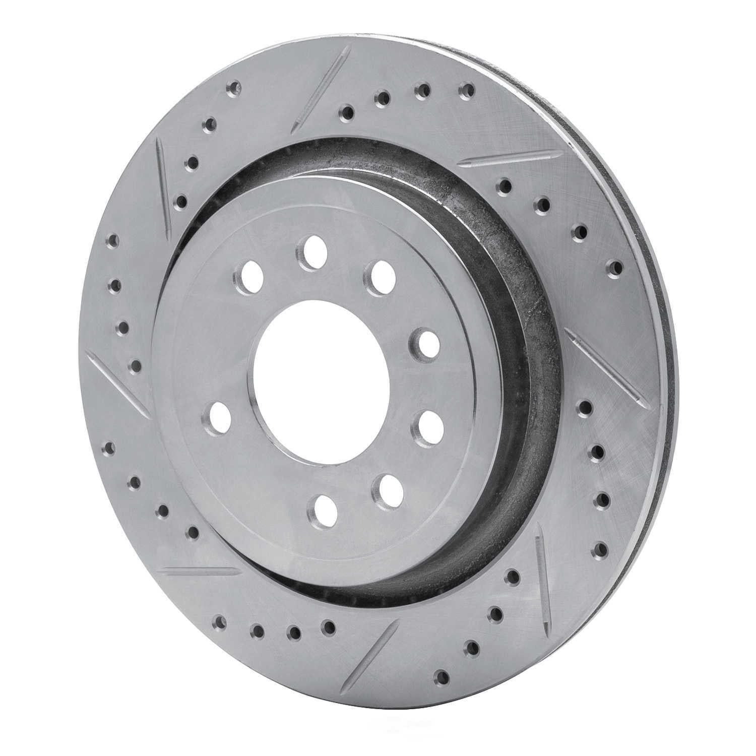 Dynamic Friction Company 631-65020L DFC Brake Rotor - Drilled And Slotted - Silver