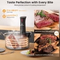thumbnail image 3 of Blitzhome 1100W WIFI Sous Vide Cooker,Ultra-quiet Fast-Heating Immersion Circulator Temperature and Digital Display,W/ APP Recipe, 3 of 10
